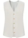 Issey Miyake Tailored Pleats 1 Vest In Grey