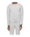 Issey Miyake Pleated V-neck Vest In White