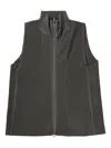 Issey Miyake Pleated Vest In Grey