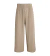 Issey Miyake Pleated Wide-leg Trousers In Grain Beige