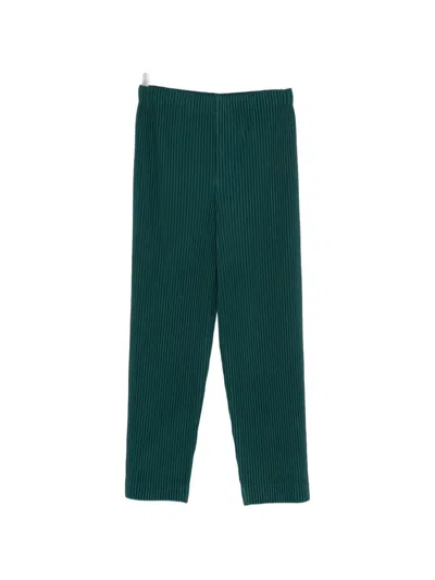 Issey Miyake Pleated Straight-leg Trousers In Multi