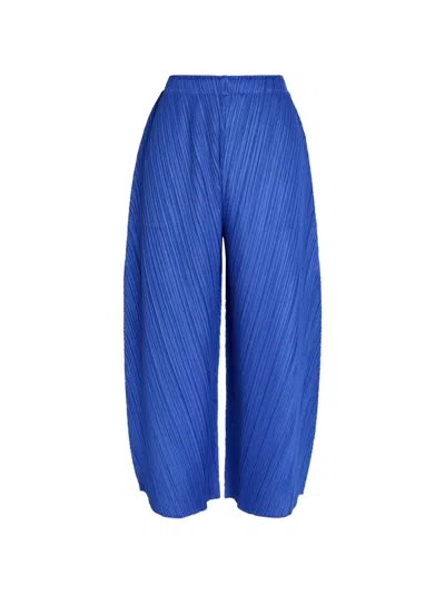 Issey Miyake Pleated Wide-leg Trousers In Pattern