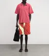 Issey Miyake Pleated Windswept Print Shorts