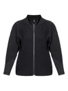 Issey Miyake Pleated Zip-fastening Jacket In Black