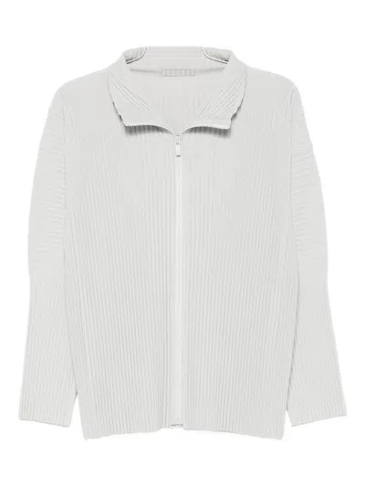 ISSEY MIYAKE PLEATED ZIP-FRONT SHIRT JACKET