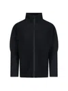 Issey Miyake Long-sleeved Knitted Cardigan In Black