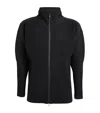 Issey Miyake Black Basics Zipup Cardigan July Jacket In Black