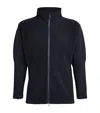 Issey Miyake Ns Navy High-neck Two-slip-pockets Slim-fit Knitted Jacket In Navy