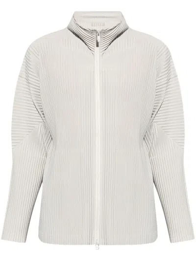 ISSEY MIYAKE PLEATED ZIP-UP HOODIE