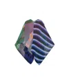 Issey Miyake Pleated-patterned Poncho In Multi