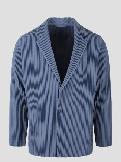 Issey Miyake Pleats 1 Tailored Blazer In Blue