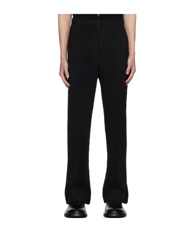 Issey Miyake Black Pleats Bottoms 1 Trousers In 15-black