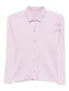 Issey Miyake Pleats Buttoned Shirt In Pink