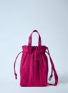 Issey Miyake Pleats Handbag In Pink
