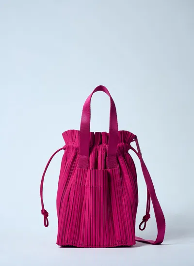 Issey Miyake Pleats Handbag In Pink