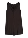 Issey Miyake Paper Like Pleats Mini Dress In Negro