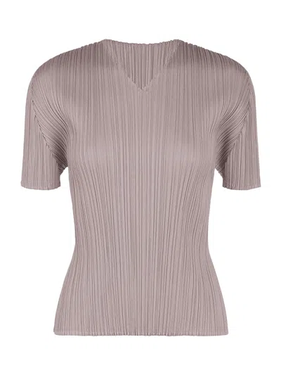 Issey Miyake Pleats Please August Colors Top Greyish Purple