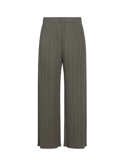 Issey Miyake Pleats Please August Colors Trousers Charcoal In Gray