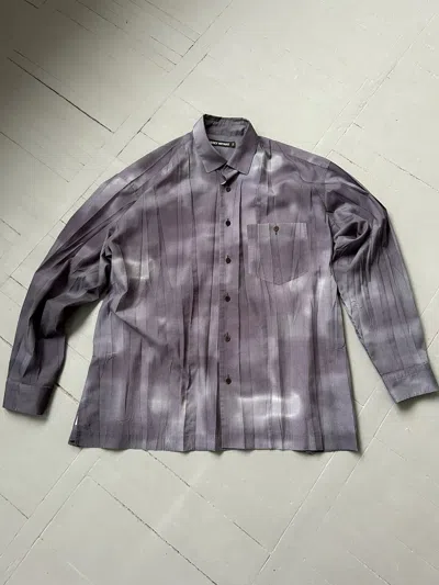 Pre-owned Issey Miyake Pleats Please Button Shirt Vintage In Gray