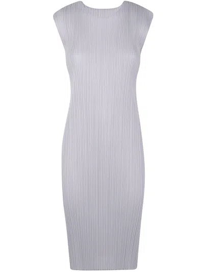 Issey Miyake Pleats Please By  Basics Sleeveless Mini Dress