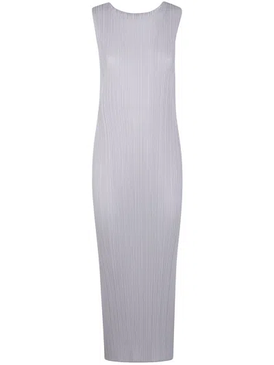 Issey Miyake Pleats Please By  Basics Sleeves Less Midi Dress