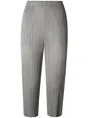 Issey Miyake Pleats Please By  Basics Trousers In Gray