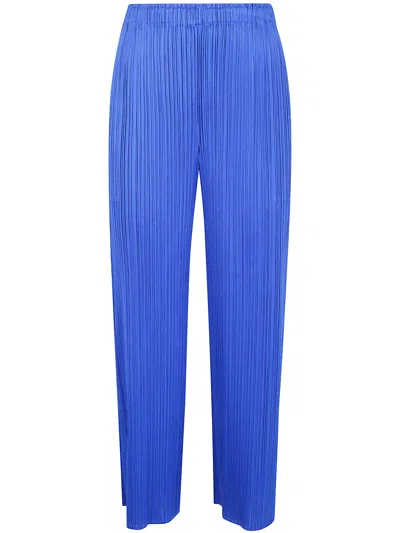 Issey Miyake Pleats Please By  "monthly Colors: August" Pants In Blue
