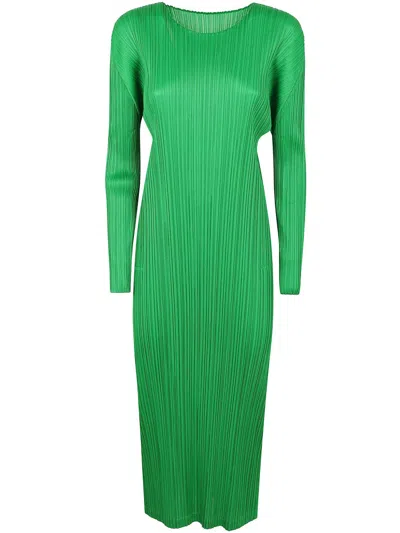 ISSEY MIYAKE PLEATS PLEASE BY ISSEY MIYAKE MONTHLY COLORS: FEBRUARY MIDI DRESS