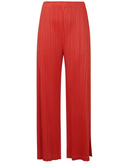 Issey Miyake Pleats Please By  Monthly Colors: February Trousers In Red