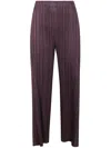 Issey Miyake Pleats Please  "monthly Colors: July" Pants Clothing In Purple