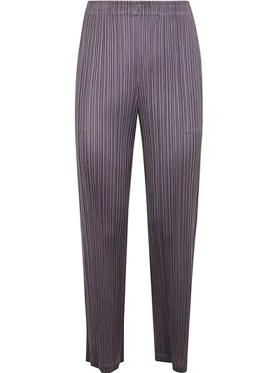 Issey Miyake Pleats Please By  Monthly Colours : September Trousers In Grey