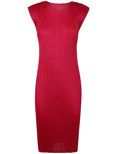 Issey Miyake Pleats Please By  New Colorful Basics 4 Midi Dress