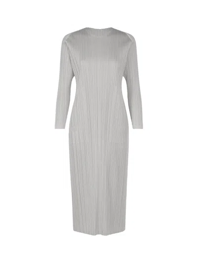 Issey Miyake Pleats Please Dress L Grey