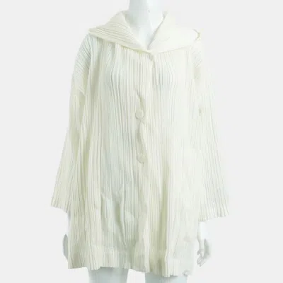 Pre-owned Issey Miyake Pleats Please Hooded Jacket Size M In Multi