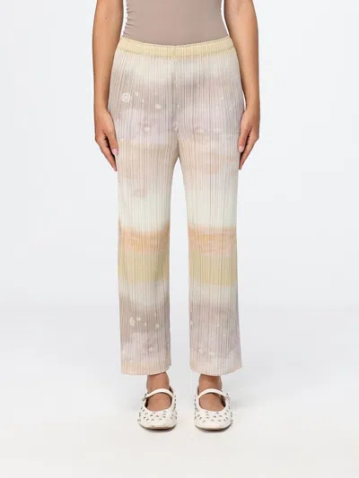 Issey Miyake Pleats Please  裤子 女士 颜色 米色 In Multi
