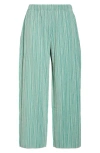 Issey Miyake Monthly Colors Febraury Pants In Apple Green