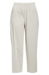 Issey Miyake Pleats Please  A-poc Crop Pants In Gray