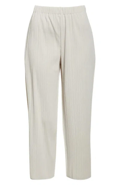 Issey Miyake Pleats Please  A-poc Crop Pants In Gray