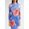 Issey Miyake Pleats Please  Backlight Pleated Top In Blue