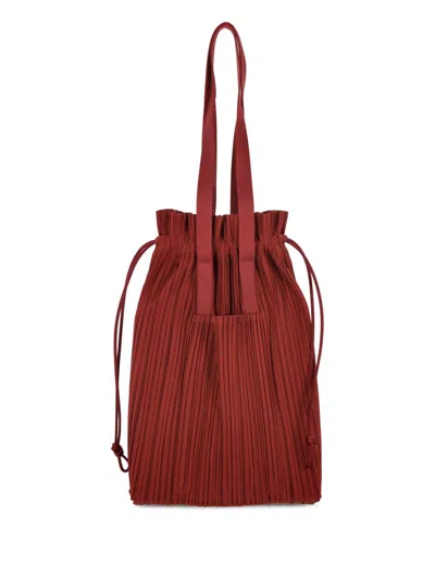 Issey Miyake Pleats Please  Bags In Red