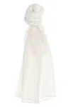 Issey Miyake Basic Madame-t Small Scarves And Foulards White In White