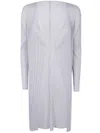 Issey Miyake Basics Cardigan In Gray