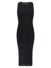 Issey Miyake Black Basics Midi Dress In Black