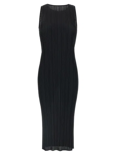 Issey Miyake Black Basics Midi Dress
