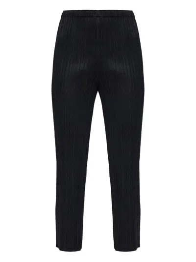 Issey Miyake Pleats Please  "basics" Pants Clothing In Black