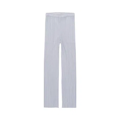 Pre-owned Issey Miyake Pleats Please  Basics Pants 'light Grey' | Women's Size 2