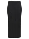 Issey Miyake Black Thicker Bottoms 1 Midi Skirt In Black