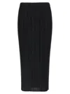 Issey Miyake Midi Skirt Featuring Pleated Design In Black