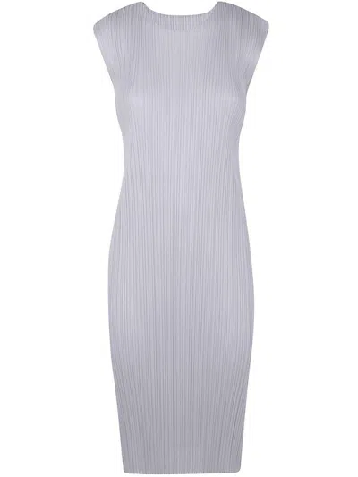 ISSEY MIYAKE PLEATS PLEASE ISSEY MIYAKE BASICS SLEEVELESS MINI DRESS