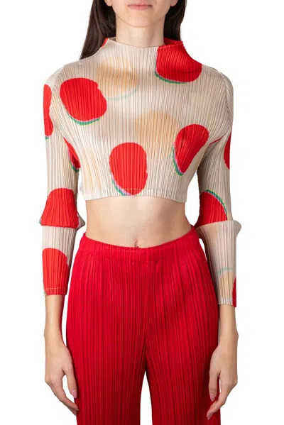 Issey Miyake Pleats Please  Bean Dots High In Multi